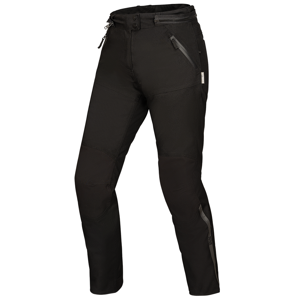 iXS Tourster-STX 1.0 Damen-Motorradhose in Schwarz – Vorderansicht