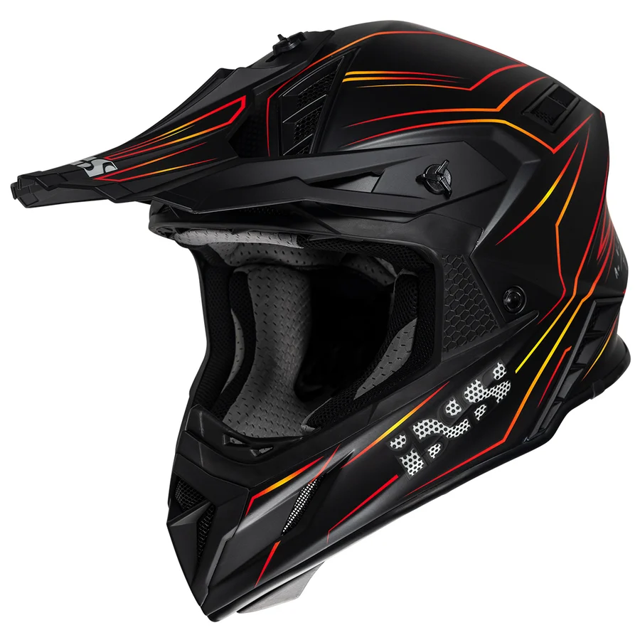 iXS 189FG 2.0 Crosshelm Schwarz/Rot matt Seitenansicht