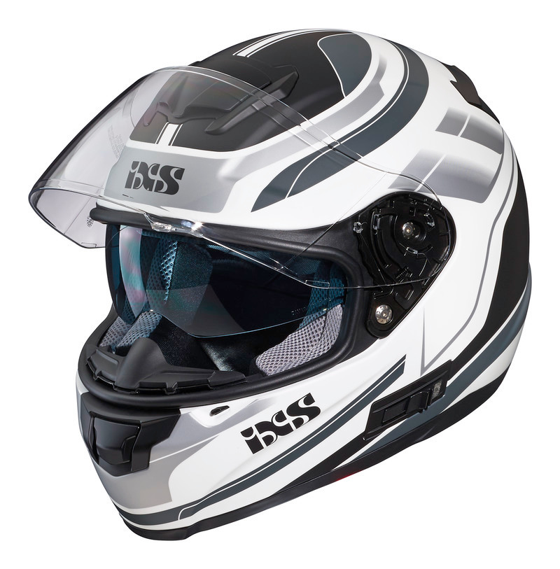 iXS 215 2.0 Integralhelm Mattweiss Grau Anthrazit