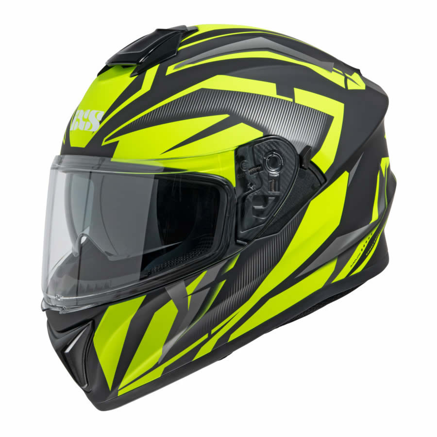 iXS 216 2.1 Integralhelm – Schwarz matt/Fluogelb