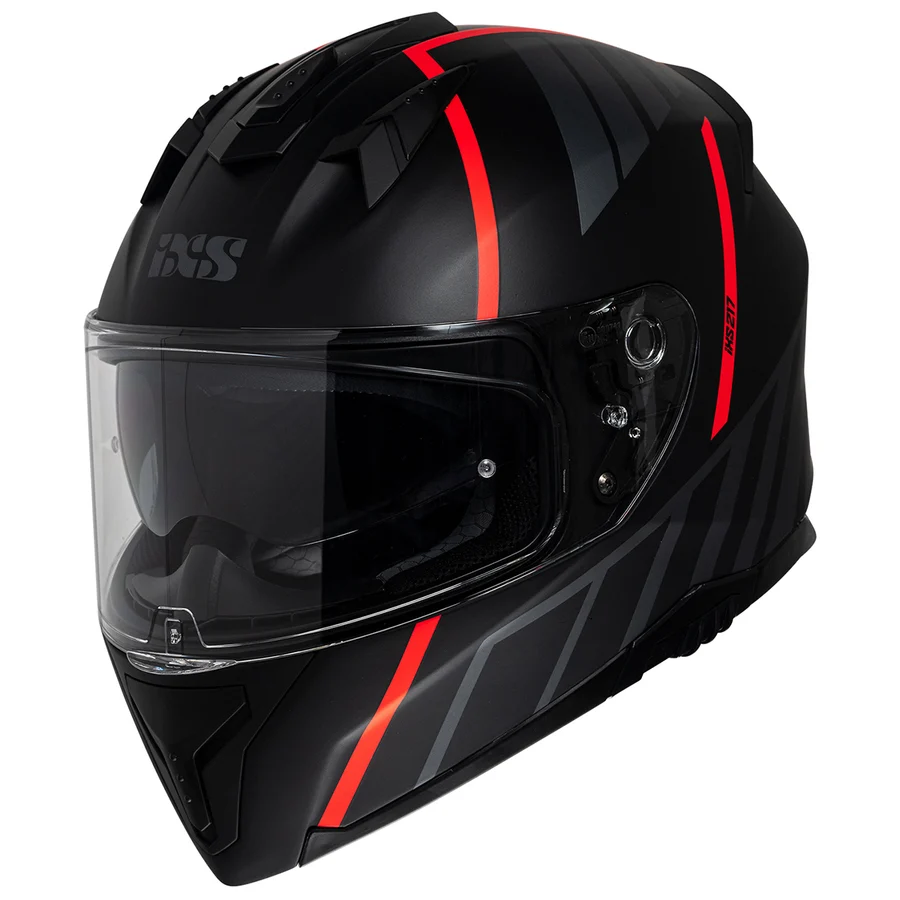 iXS 217 2.0 Integralhelm – Schwarz matt/Rot