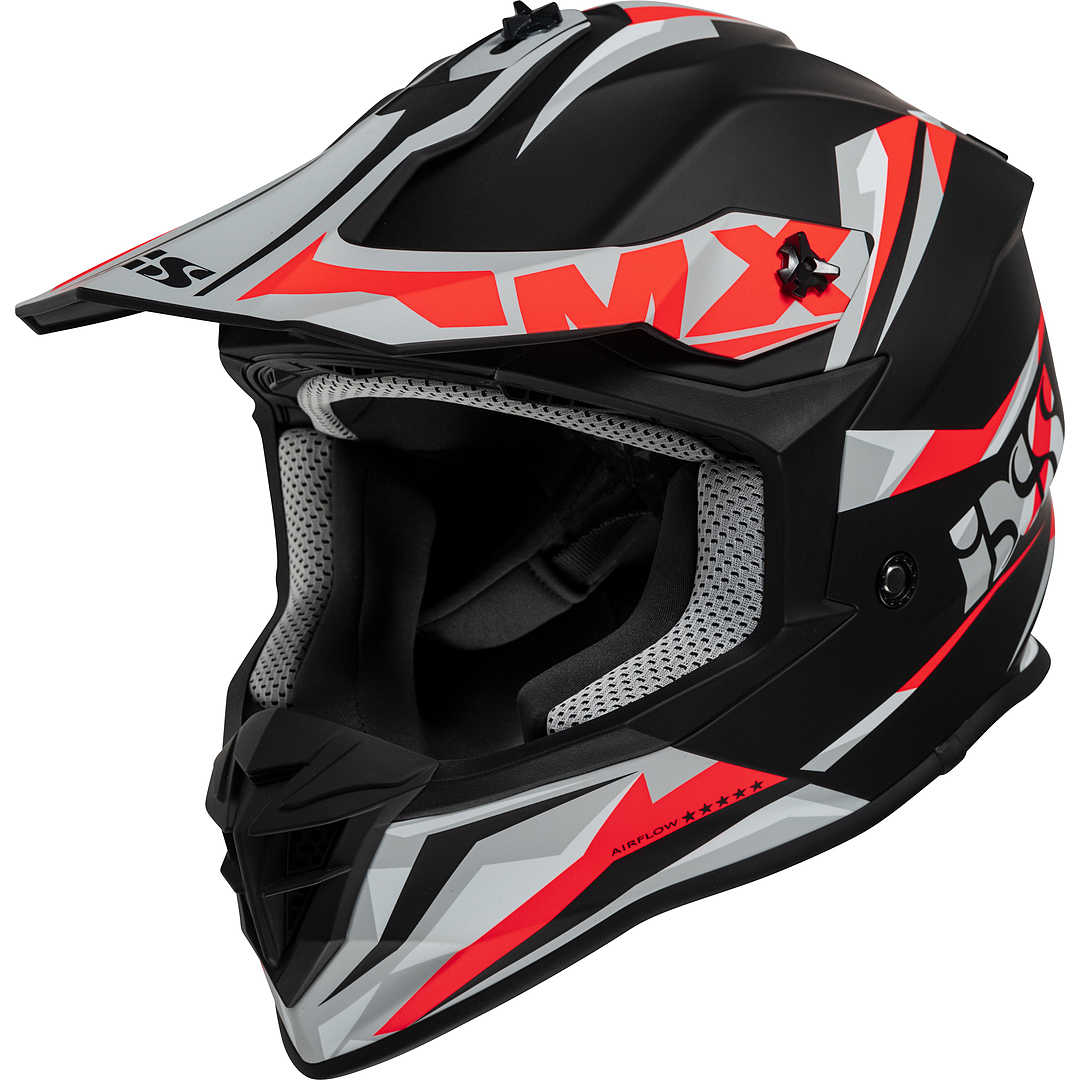 iXS 362 2.0 Crosshelm Schwarz/Rot matt Seitenansicht