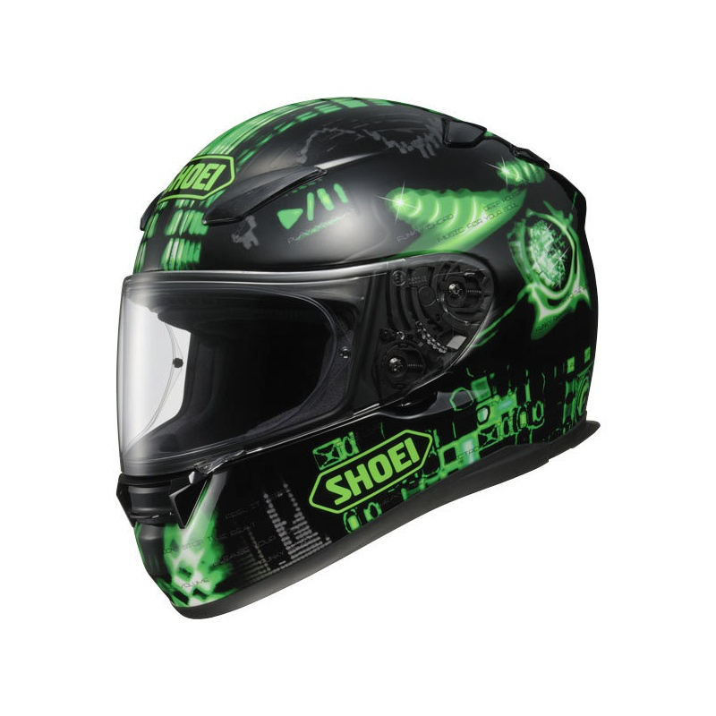 SHOEI XR-1100 Plugin TC-4 Integralhelm in Schwarz/Grün, Grösse M